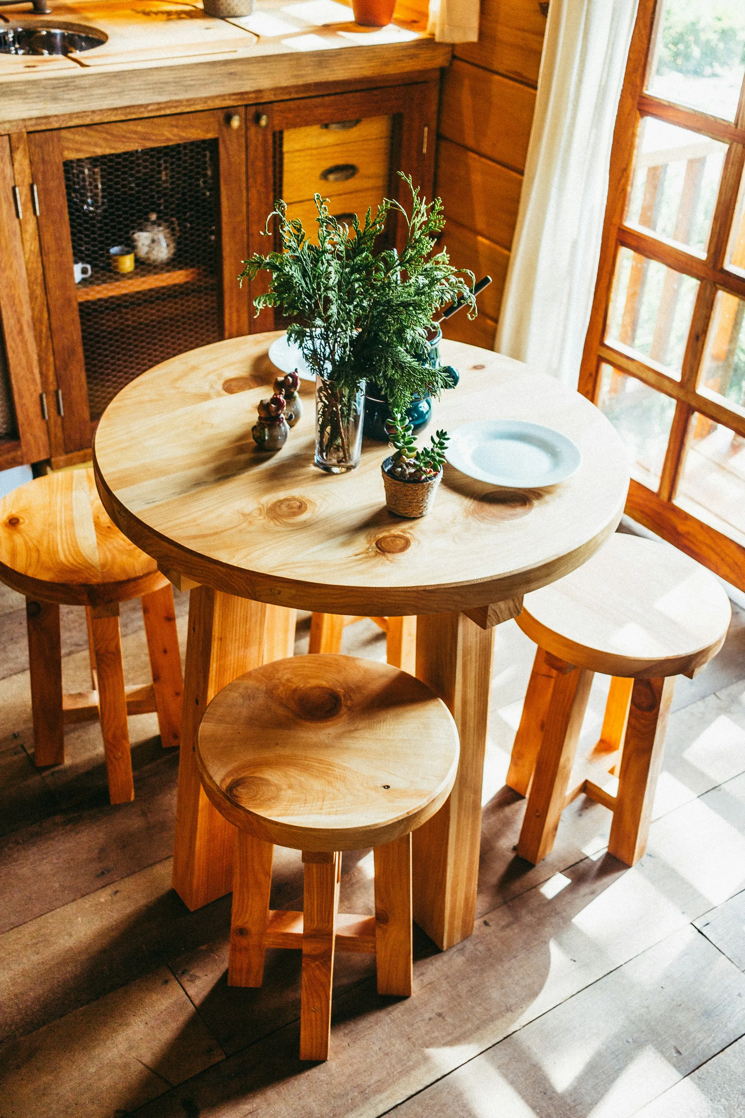Hochwertige Holzoberflächen in der Ferienwohnung